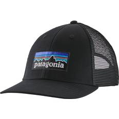 Men Caps on sale Patagonia P-6 Logo LoPro Trucker Hat - Black
