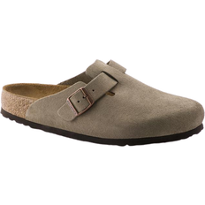 Pantoffeln & Hausschuhe Birkenstock Boston Soft Footbed Suede Leather - Taupe