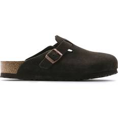 Birkenstock Boston Shoes Birkenstock Boston Soft Footbed Suede Leather - Brown/Mocha
