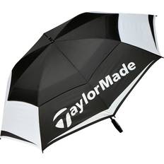 Golfparaplyer TaylorMade Double Canopy Golf Umbrella - Black/White/Charcoal