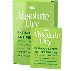 Deodoranter Dermix Absolute Dry Wipes 10-pack