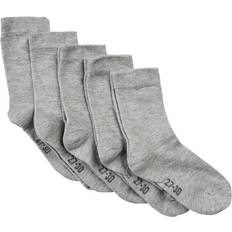 Minymo Socks 5-pack - Light Grey Melange (5077-130)