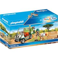 Løver Lekesett Playmobil Zoo Vet with Medical Cart 70346
