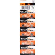 Klokkebatterier Batterier & Ladere Maxell LR41 Alkaline Compatible 10-pack