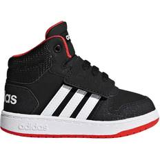 adidas Infant Hoops 2.0 Mid - Core Black/Cloud White/Hi-Res Red