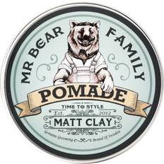 Krusete hår Pomader Mr Bear Matt Clay Pomade 100ml