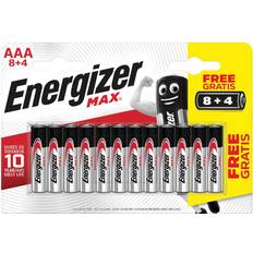 Energizer AAA (LR03) Batteries & Chargers Energizer AAA Max Alkaline 12-pack