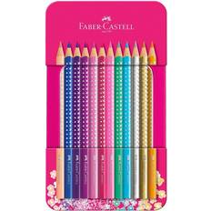 Kritt Faber-Castell Sparkle Crayons 12-pack