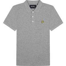 Lyle & Scott Poloshirts Lyle & Scott Plain Polo Shirt - Mid Grey Marl