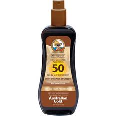 Tönend Sonnenschutz Australian Gold Spray Gel Sunscreen with Instant Bronzer SPF50 237ml