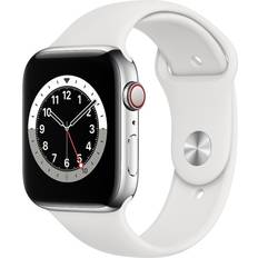 Apple watch 6 44mm Apple Watch Series 6 Cellular 44mm Stainless Steel Case with Sport Band
