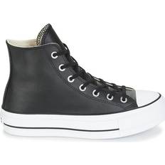 Converse Chuck Taylor All Star Clean Leather Platform - Black/White • Price  »
