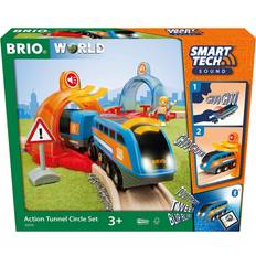 Holzspielzeug Spielsets BRIO Smart Tech Action Tunnel Circle Set 33974