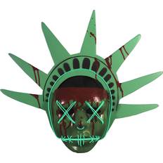 Facemasks Trick or Treat Studios Election Year Lady Liberty Light-Up Mask