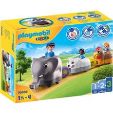 Katzen Spielsets Playmobil 123 My push animal train 70405