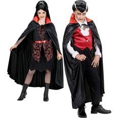 Vampyrer Kostymer & Klær Widmann Child Black Cape with Red Collar