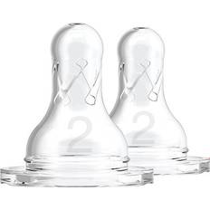 Dr. Brown's Baby Bottle Accessories Dr. Brown's Narrow Bottle Nipples Level 2 3m+ 2-pack