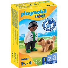 Doktoren Figurinen Playmobil Vet with Dog 70407