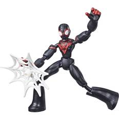 Superhelter Actionfigurer Hasbro Marvel Spider Man Bend & Flex Miles Morales