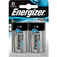 Batterier - D (LR20) Batterier & Ladere Energizer Max Plus D 2-pack