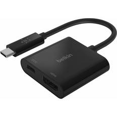 Cables Belkin USB C - HDMI/USB C PD M-F Adapter 0.4ft