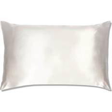 King Bed Linen Slip Pure Silk Pillow Case Pink, White (76x51)