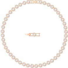 Damen Halsketten Swarovski Angelic Necklace - Rose Gold/Transparent