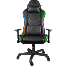 Lær Gaming stoler Deltaco RGB GAM-080 Gaming Chair - Black