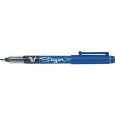 Blå Fineliners Pilot Fineliner V-Sign Pen Blue 2mm Marker Pen