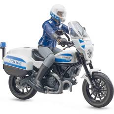 Plast Motorsykler Bruder Scrambler Ducati Police Bike with Policeman