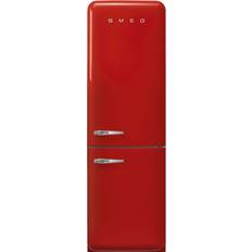 Smeg Freistehende Gefriergeräte - Kühlschrank über Gefrierschrank Gefrierschränke Smeg FAB32RRD5 Rot
