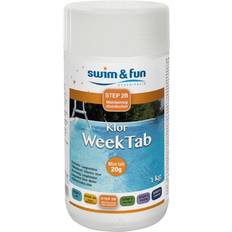 Bassengkjemi Swim & Fun Weektab Slow Chlorine Tablets 20g 1kg