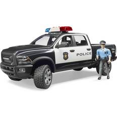 Rettungsfahrzeuge Bruder Police Ram 2500 w/ Policeman & Light & Sound Module 02505