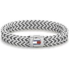 Herren Armbänder Tommy Hilfiger Braided Bracelet - Silver