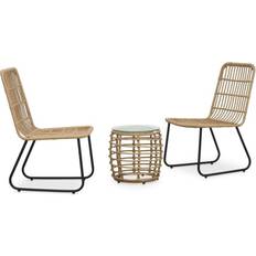Synthetic Rattan Bistro Sets vidaXL 48583 Bistro Set, 1 Table incl. 2 Chairs