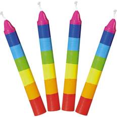 Goki Bursdagstog Goki Birthday Train Candles Set of Rainbow colour