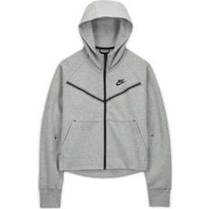 Black and grey tech fleece Nike Tech Fleece Windrunner Women's Full-Zip Hoodie - Dark Grey Heather/Black