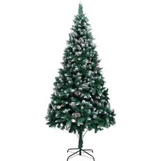vidaXL Spruce with Cones Christmas Tree 82.7"