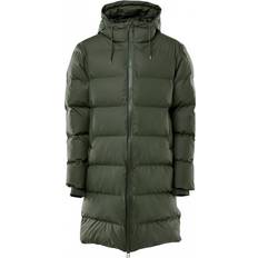 Rains long jacket Klær Rains Long Puffer Jacket Unisex - Green