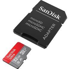 MicroSDHC Minnekort SanDisk Ultra microSDHC Class 10 UHS-I U1 A1 120MB/s 32GB +SD adapter