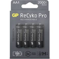 GP Batteries NiMH Batterier & Ladere GP Batteries ReCyko Pro AA Rechargeable 2000mAh 4-pack