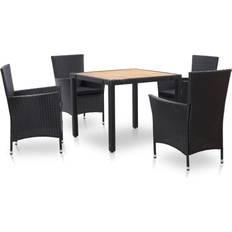 vidaXL 46025 Patio Dining Set, 1 Table incl. 4 Chairs