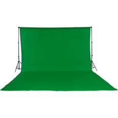 Fotobakgrunner tectake Photo Background Complete Set 3x6m Green