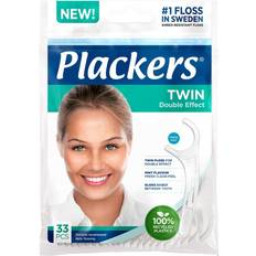 Smaksatt Tanntråd & Tannpirkere Plackers Twin 33-pack