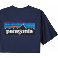 Patagonia Herre T-skjorter Patagonia P-6 Logo Responsibili-T-shirt - Classic Navy