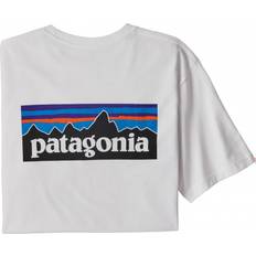 Overdeler Patagonia P-6 Logo Pocket Responsibili-T-shirt - White