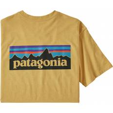 Patagonia Herre T-skjorter Patagonia P-6 Logo Responsibili-T-shirt - Surfboard Yellow