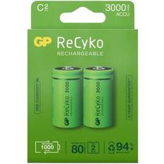 C (LR14) - Wiederaufladbare Standardakkus Batterien & Akkus GP Batteries ReCyko Battery 3000mAh C 2-Pack
