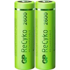 Gp recyko GP Batteries ReCyko AA Battery 2600mAh 2-Pack