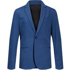 Polyester Jacketts Jack & Jones Boy's Blazer - Blue/Estate Blue (12151618)